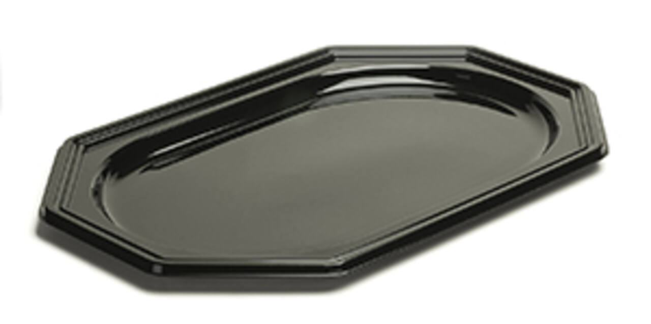 Cateringschaal 55 x 38 zwart 8-h.