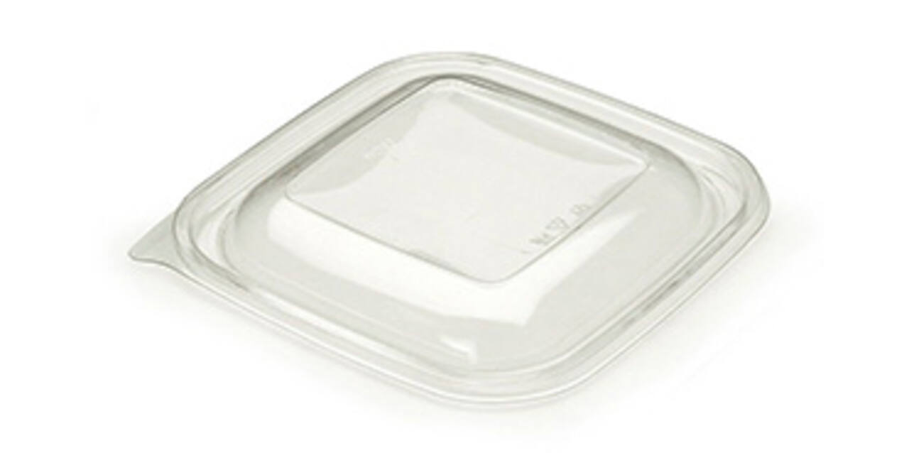 Deksel bowl 19 x 19 cm transparant square 54032n