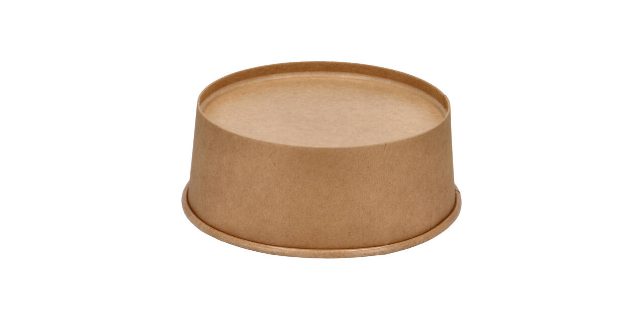 Bak bruin kraft rond ø 184 mm 1300 ml Saladebowl