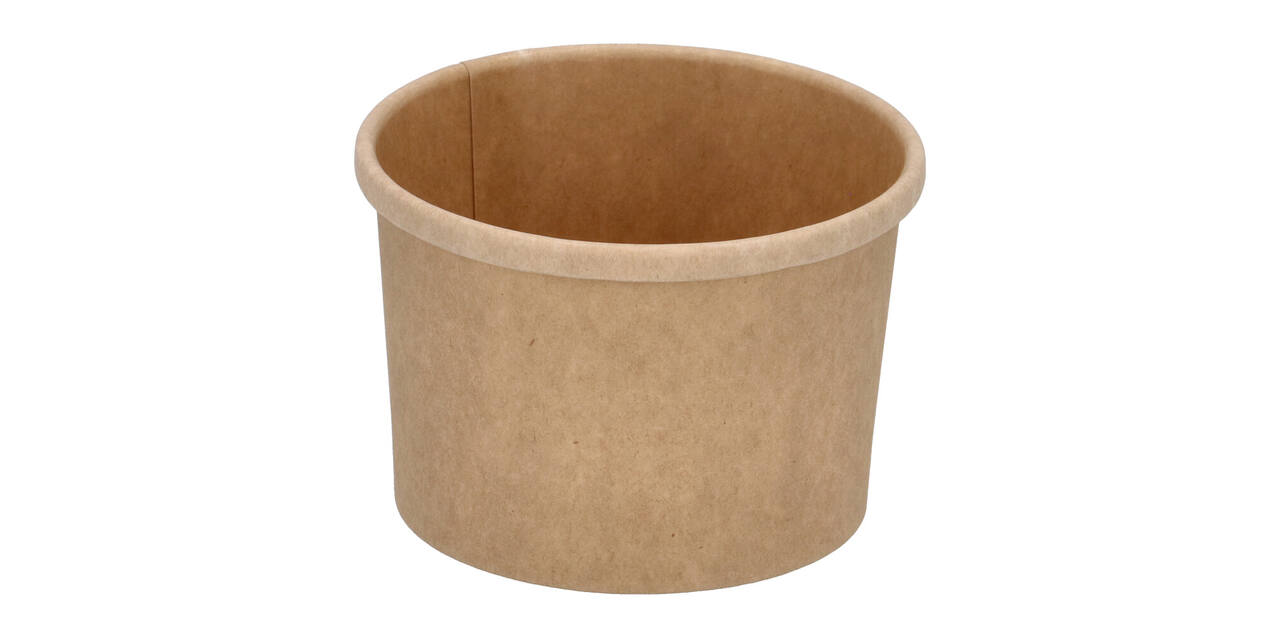 Bak rond 90mm bruinkraft 240ml 8oz - 1000st/ds