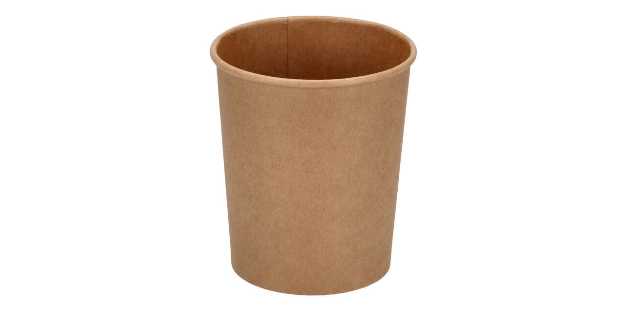 Bak bruin kraft rond ø 118 mm 32oz 1000ml tbv soep