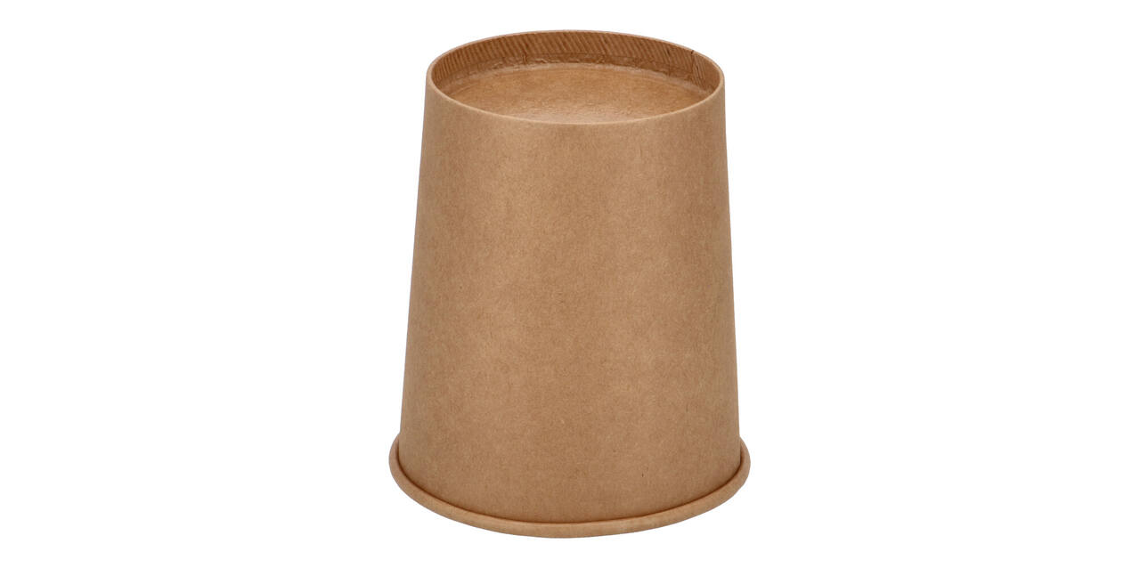Bak bruin kraft rond ø 118 mm 32oz 1000ml tbv soep