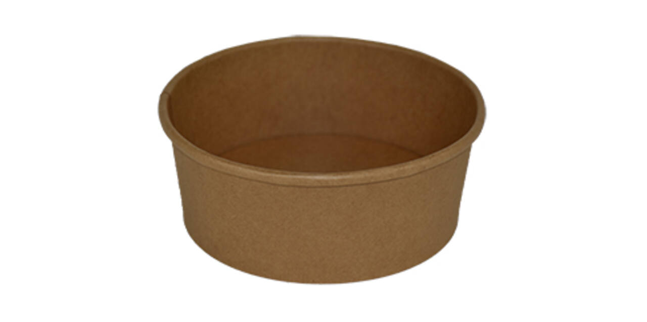 Bak rond 150mm bruinkraft 750ml biodegradable