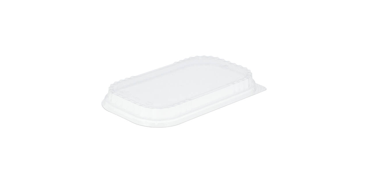 Deksel 234 x 138 mm transparant tbv alu bak 240 x 144 x 25 mm "Ready2cook" 5021100000