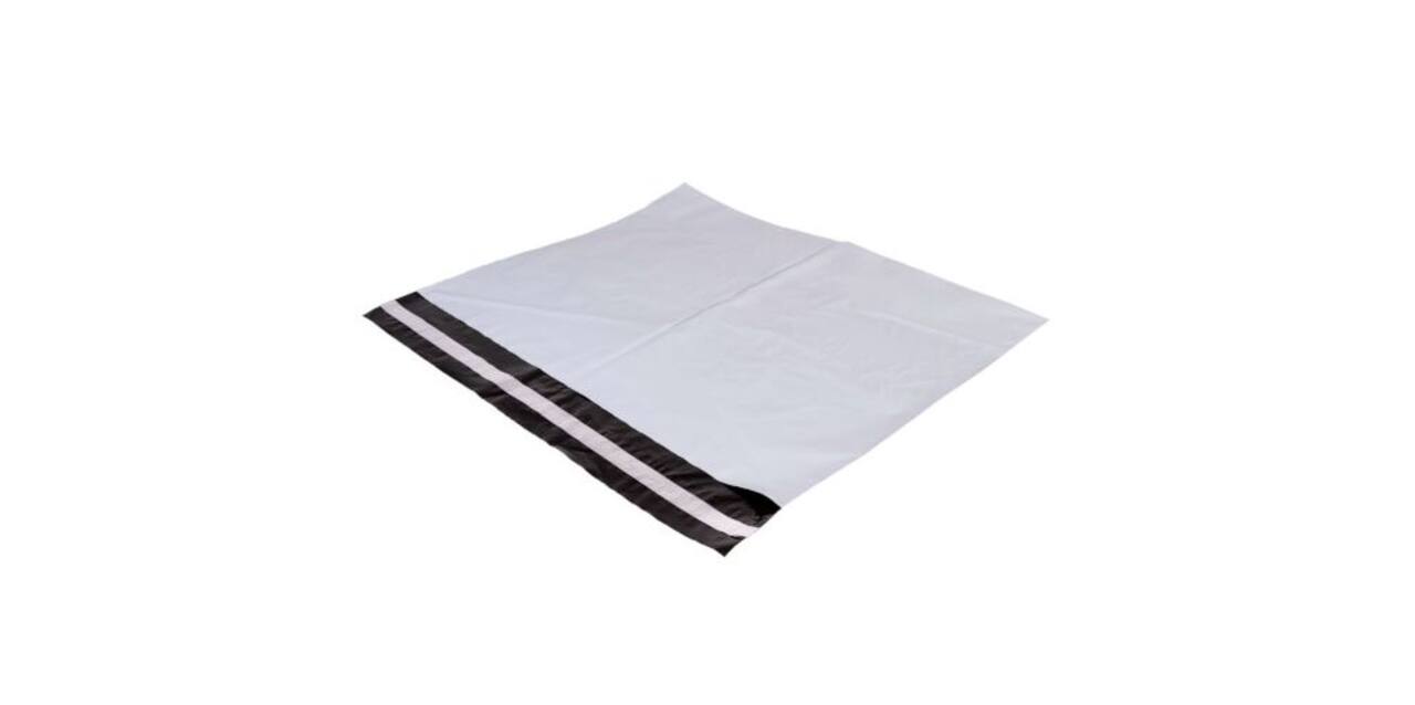 Verzendzak COEX 23 x 32,5+4 cm zwart/wit 50my enkele plakstrip