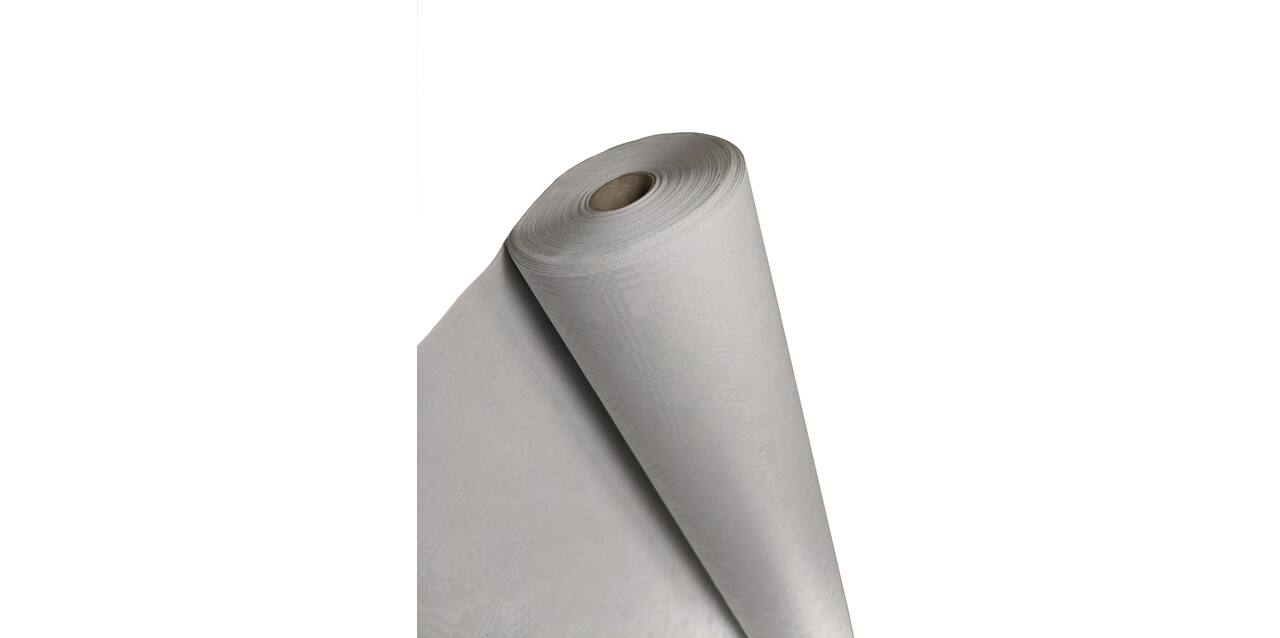 Damast rol 100 cm x 100 mtr wit