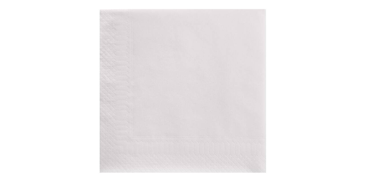 Servet 40 x 40 cm tissue 2-laags wit
