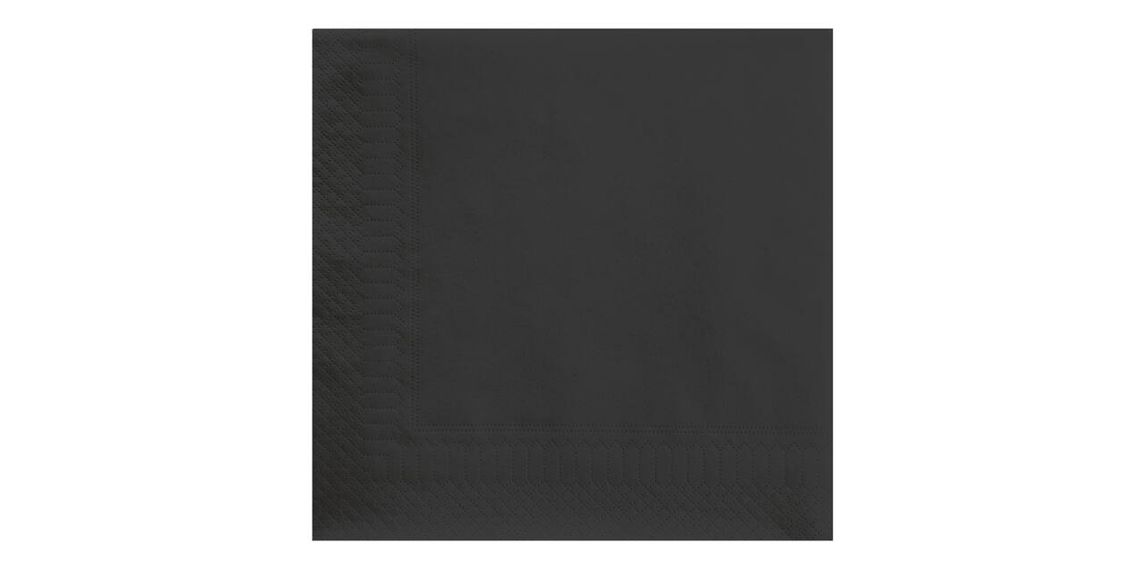 Servet 40 x 40 cm tissue 2-laags zwart
