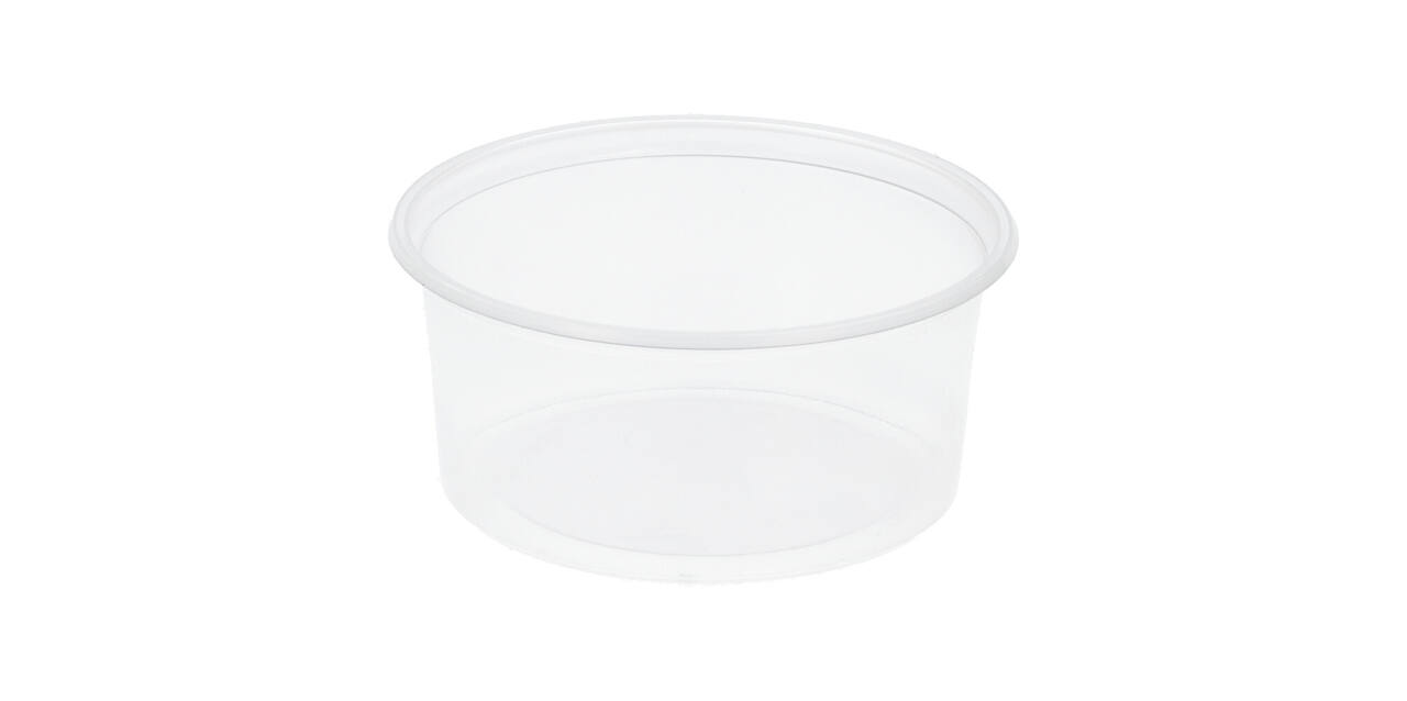 Bak PP rond ø 101/45 transparant 560/250 ml
