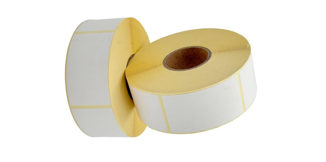 Etiket 40 x 70 mm wit