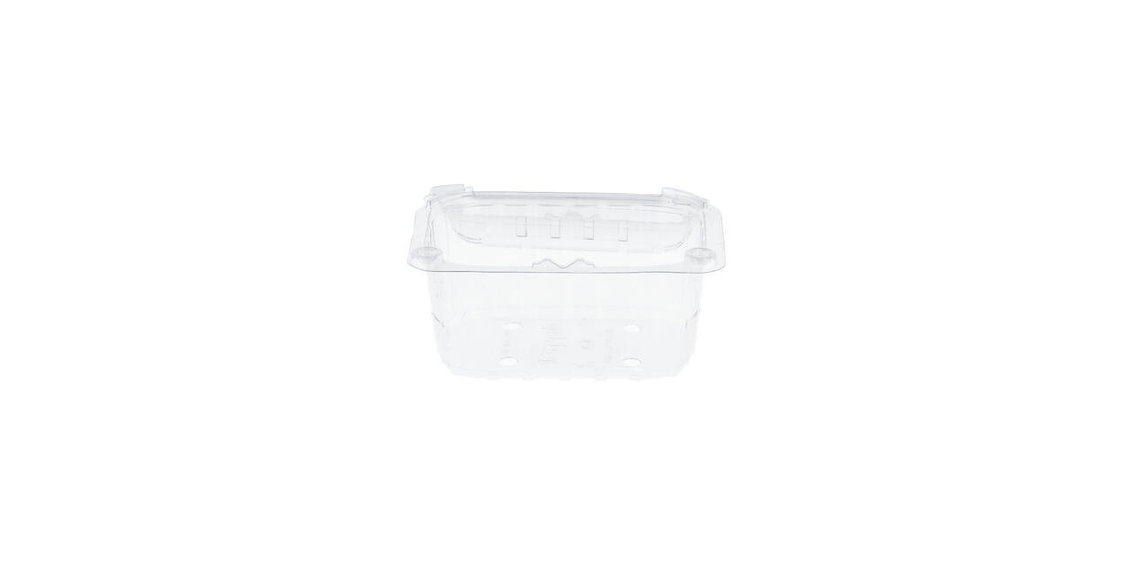 Bak PET 126 x 95 x 75 mm 250 ml transparant + deksel