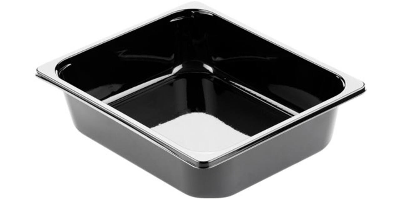 131280 - Gastrobak CPET 325 x 265 x 79 mm zwart 5100 ml rechthoekig 1/2 G80