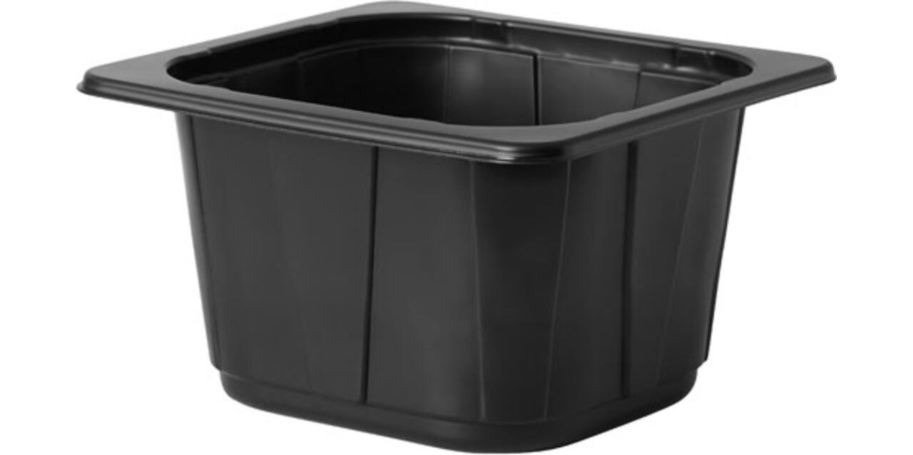 171808 - Pp tray 1-comp 176x162x100 zwart