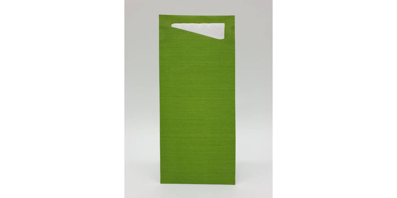 186954 - Sacchetto tissue leafgreen-wit 5x100