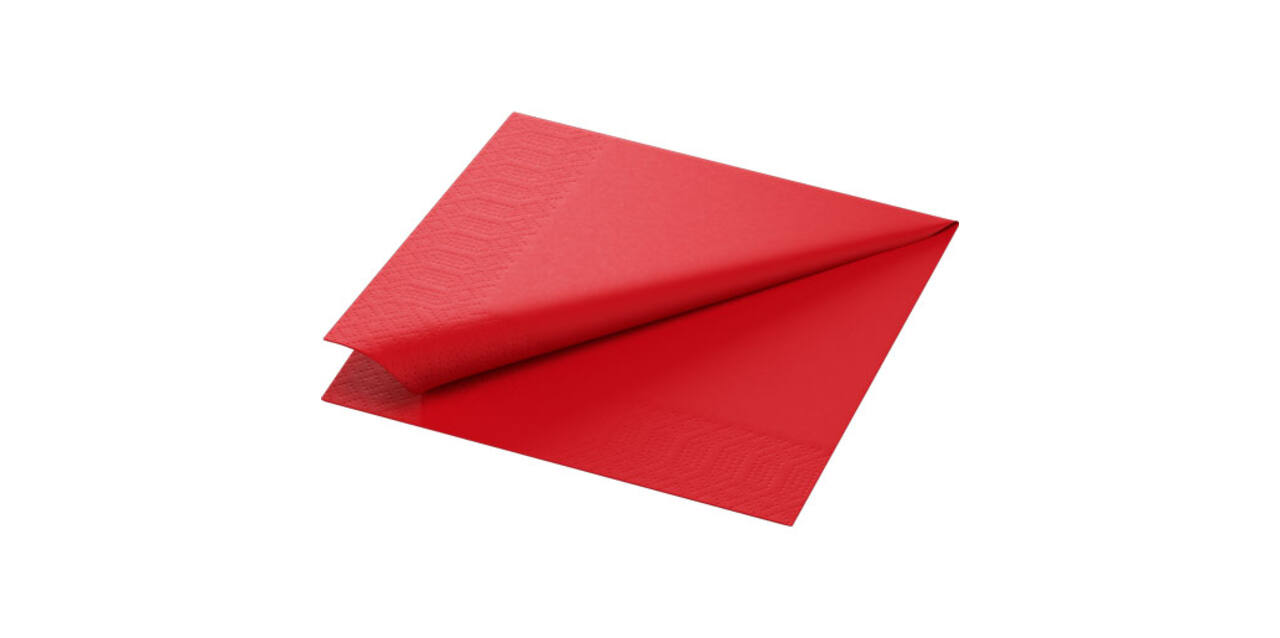2612 - Servet 33 x 33 cm 3-laags, rood