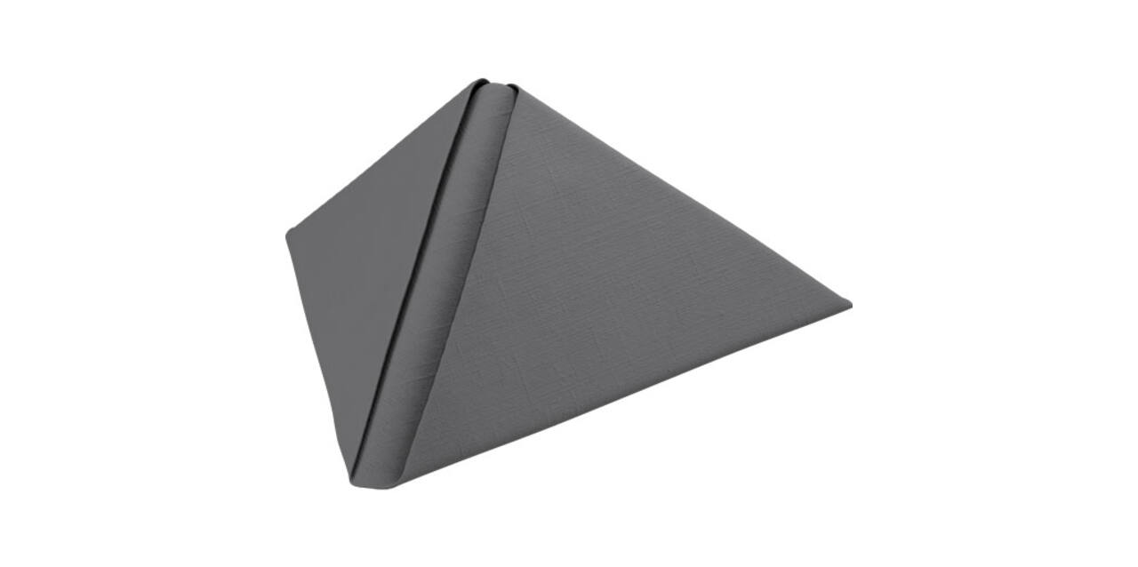 186782 - Servet Dunilin, 40x40cm, 1/4-vouw granite grey 540st/doos