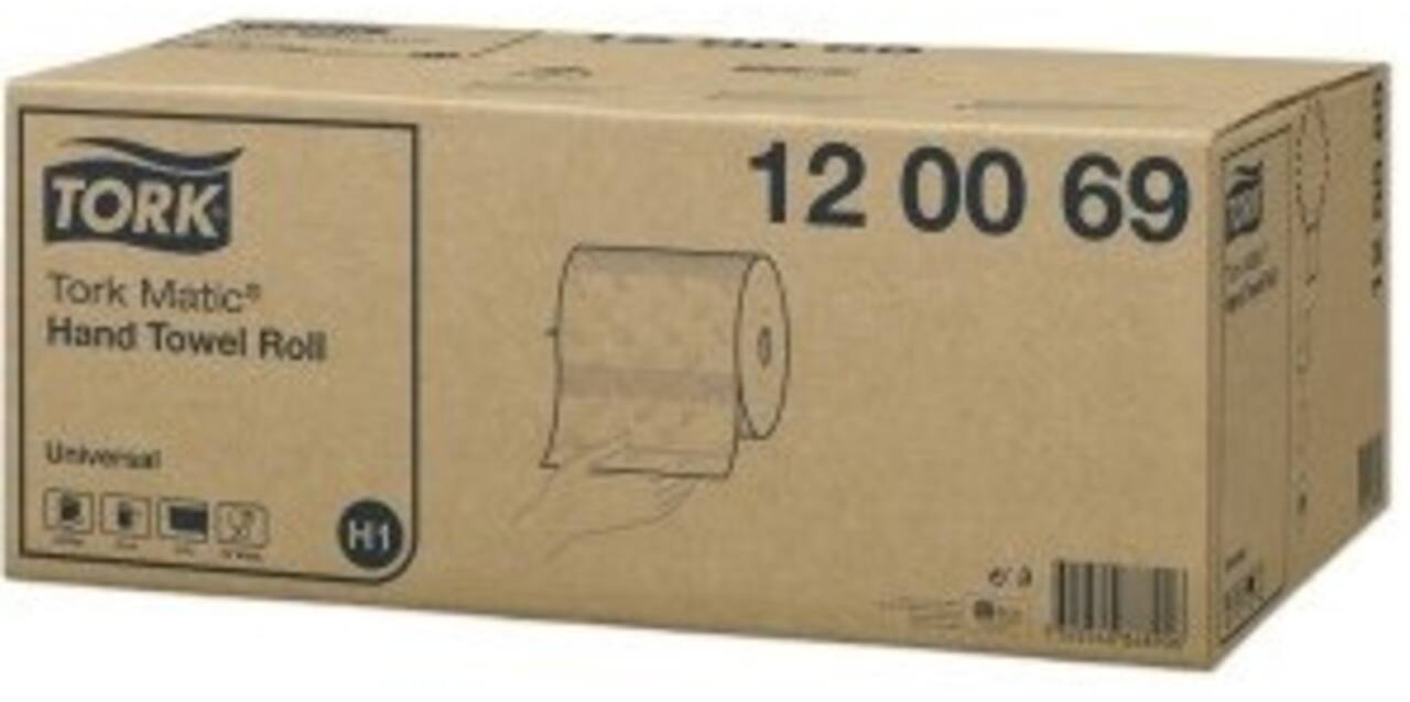 120069 - Handdoekrol recycled papier 21 cm x 150 mtr wit 2-laags TORK