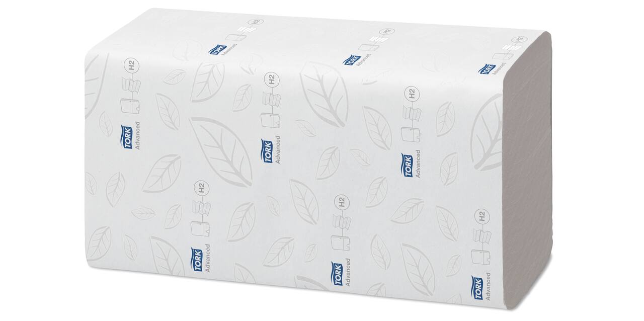 129089 - Handdoek papier 24 x 21,3 cm wit 2-laags multifold doorspoelbaar TORK