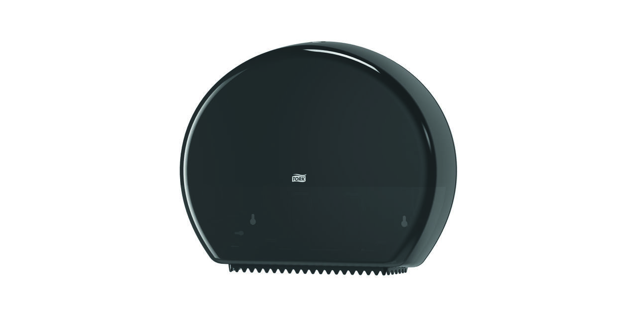 554008 - Toiletpapier dispenser kunststof 13,3 x 43,7 x 36 cm zwart jumbo TORK
