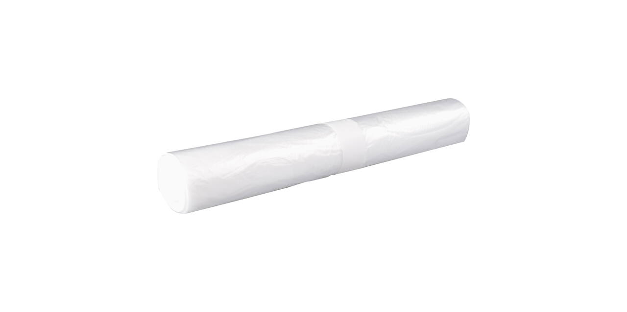 Afvalzak HDPE 65/28x140 cm T20 transparant 10rolx20st (370ltr)