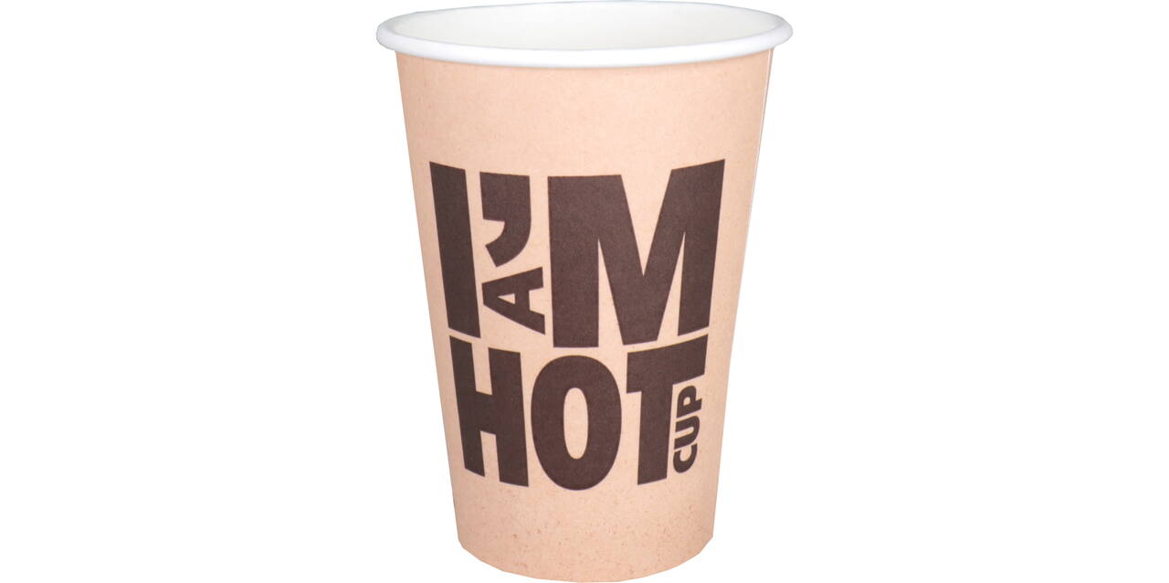 Beker karton 180cc I'm a hot cup