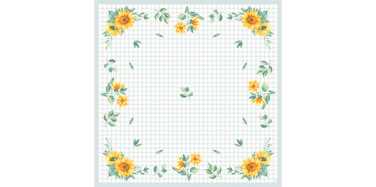 202456 - Napperon dunicel 84 x 84 cm Sunflower Day
