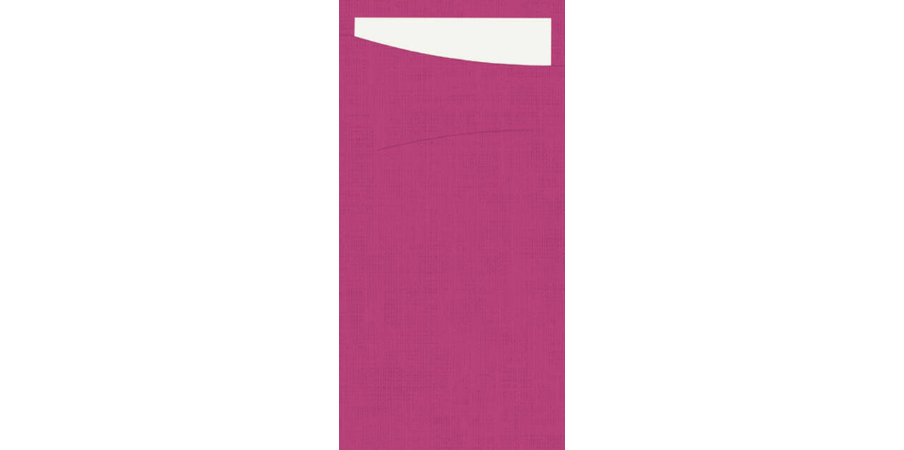 171461 - Sacchetto 23 x 11,5 Fuchsia White servet 1/12 vouw