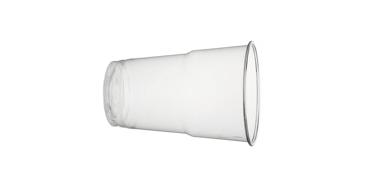 Bierglas RPET 250/300 ml transparant schuimkraag