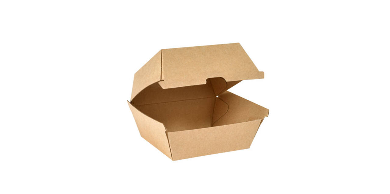 201482 - Box Paper / cardboard Clam Burger  -700 cc naturel
