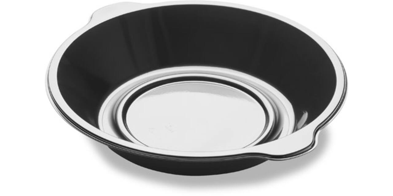 Menutray PP ø 220 x 42 mm 991 ml pearl zwart - 176398