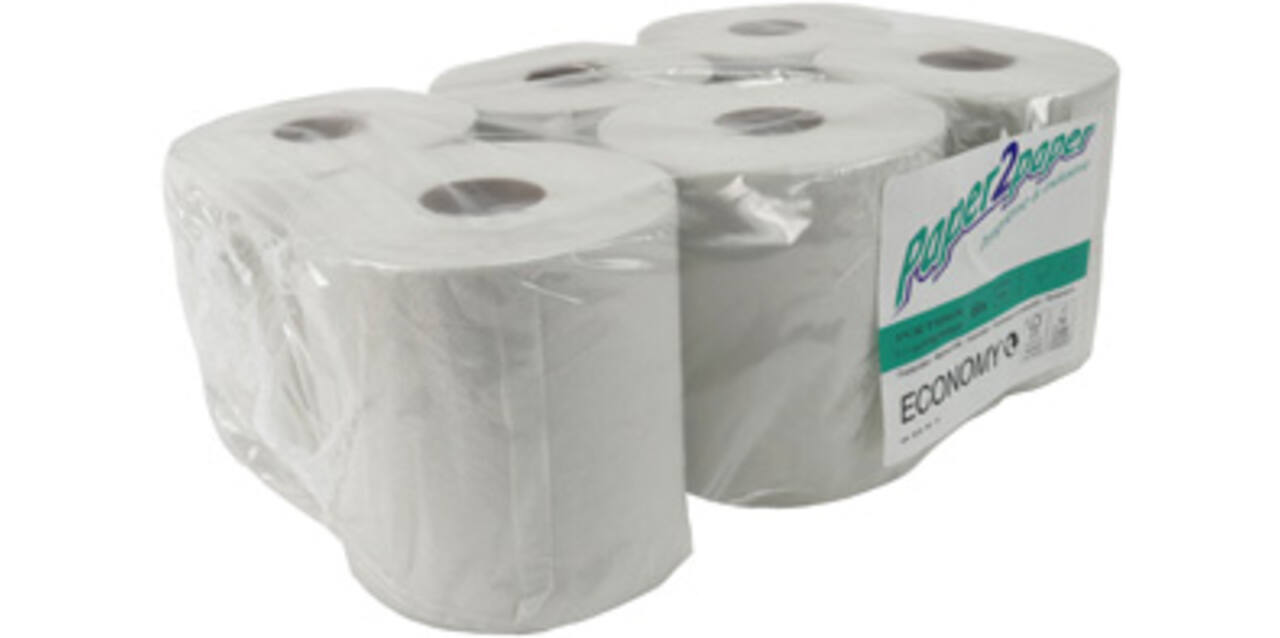 Poetspapier 300 mtr wit 1-lgs "Paper2Paper"
