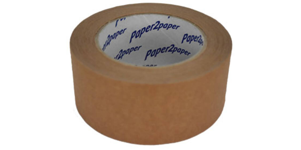 Tape papier 50 mm x 50 mtr bruin breekbaar "Paper2Paper"