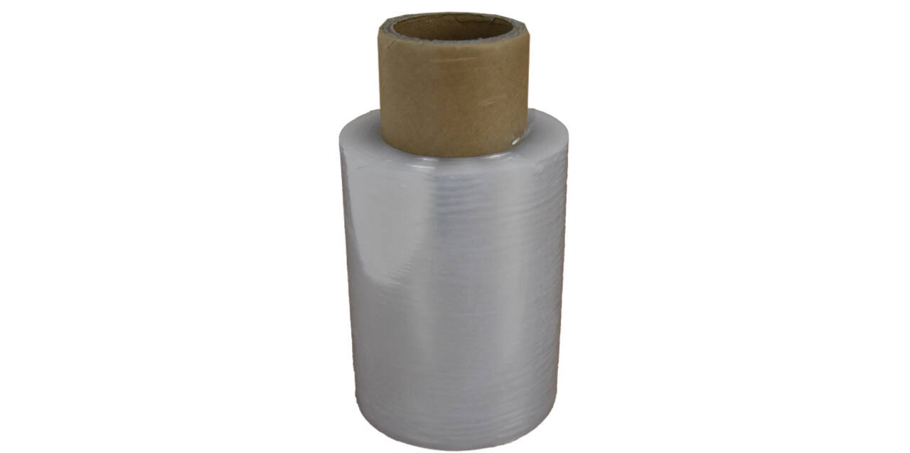 Stretchfolie LLDPE 10 cm x 150 mtr transparant 20my handrol