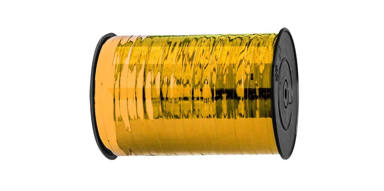 Krullint 5mm x 455m metallic goud