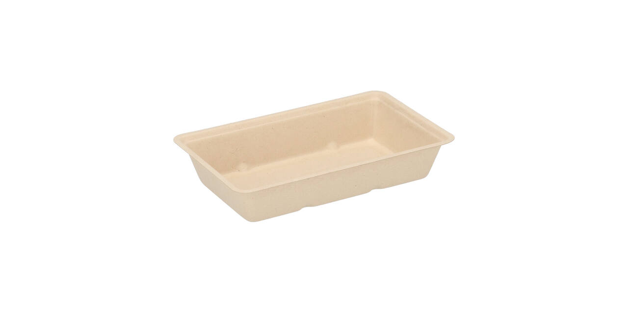 Snackbak Suikerriet 190 x 120 x 35 mm beige A14