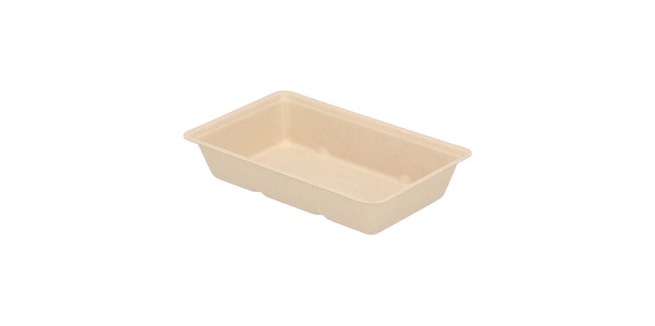 Snackbak Suikerriet 190 x 120 x 35 mm beige A14