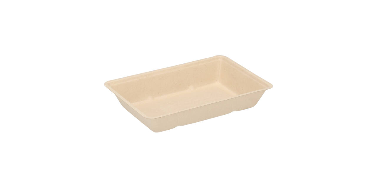 Snackbak Suikerriet 202 x 143 x 35 mm beige A50