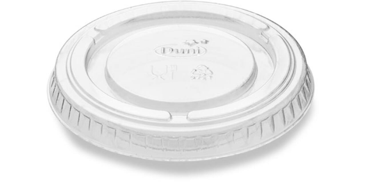 180123 - Deksel voor Saus/Dressing cup rPET rond transparant - 60 cc