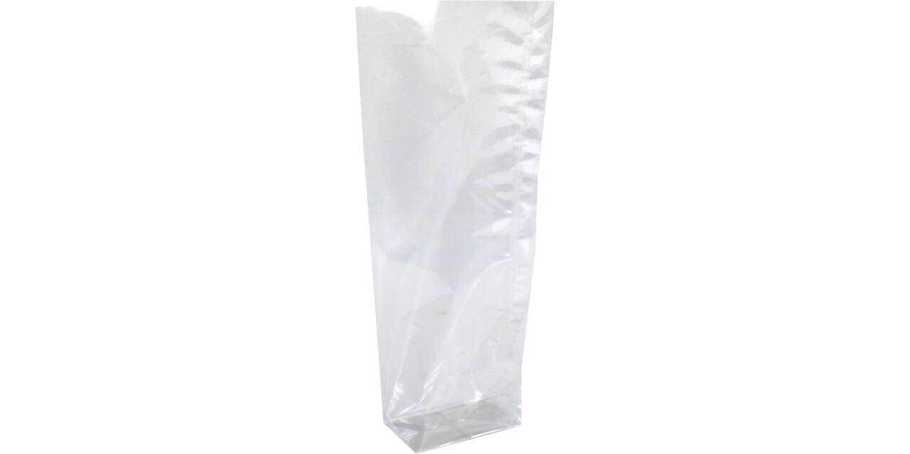pp kruisbodemzak 100x220mm blanco