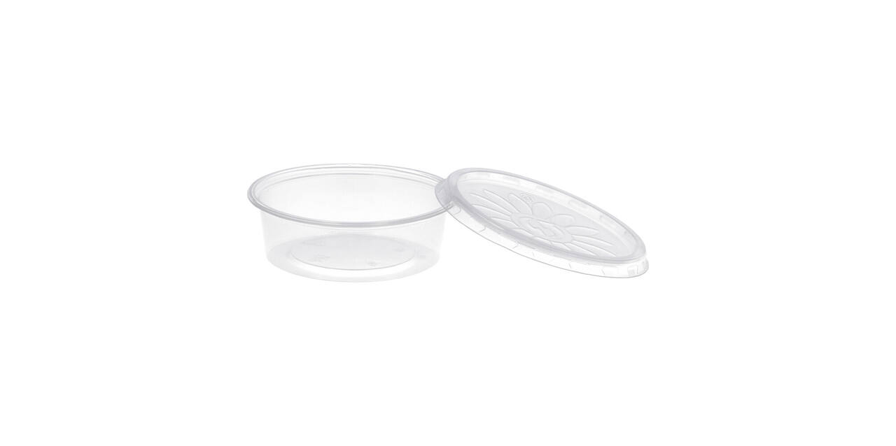Bak PP + deksel rond ø 50 ml 72x24+76x7mm