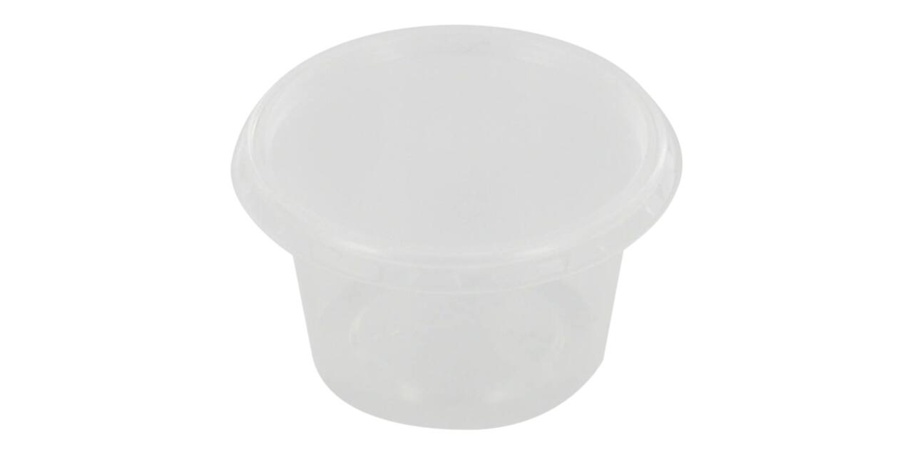 Bak PP + deksel rond ø 50 ml 72x24+76x7mm