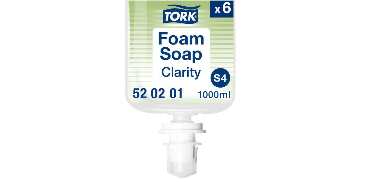 520201 - Schuim zeep 1 liter transparant zuiver TORK