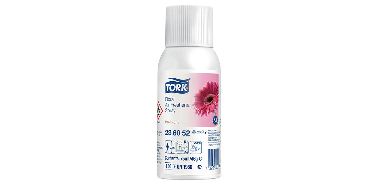 236052 - Luchtverfrisser spray Aerosol 75 ml transparant bloemen TORK