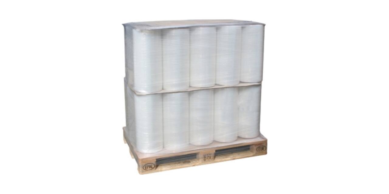 Stretchfolie LLDPE 50 cm transparant 270% rek - 23 my machinerol