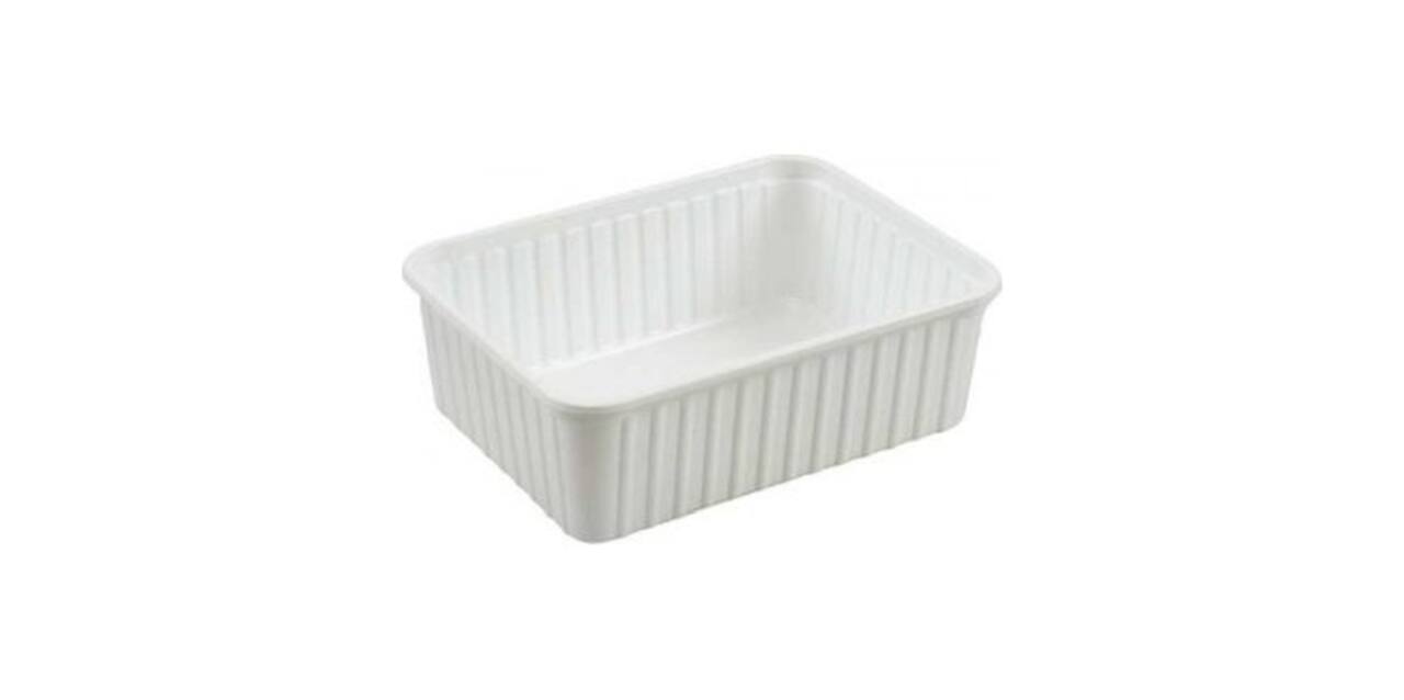 Bak PS 183 x 135 x 63 mm wit 1000 ml rechthoekig