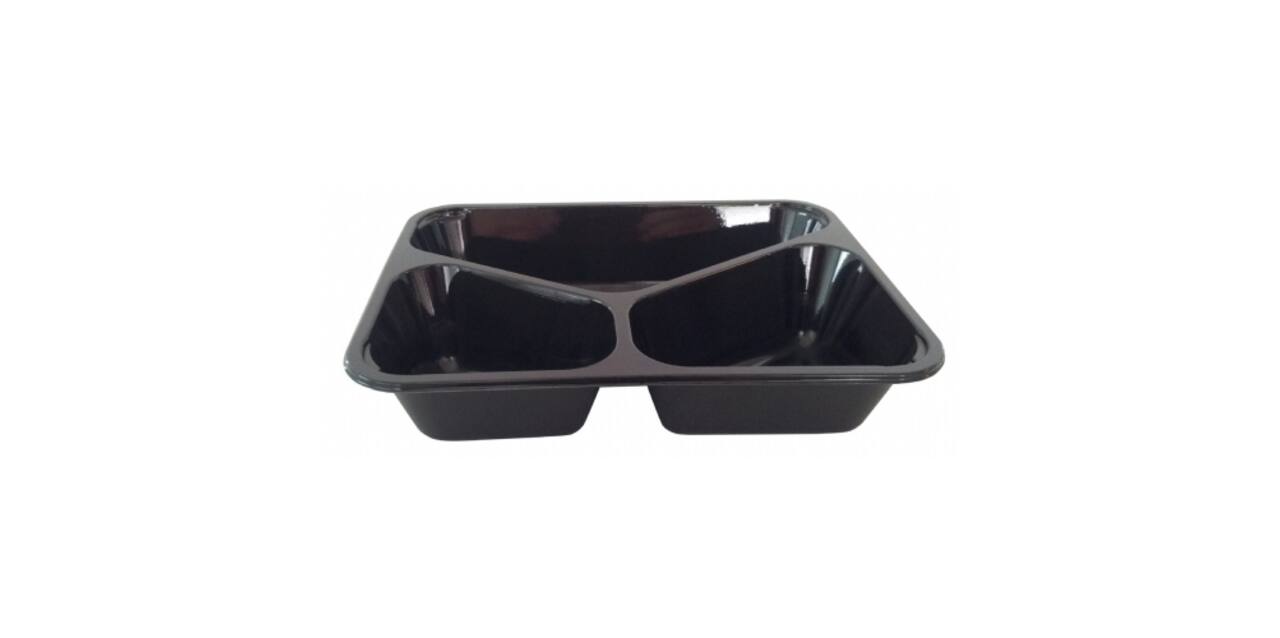 Bak CPET 226 x 177 x 45 3-vaks zwart 1003 - 2218 H