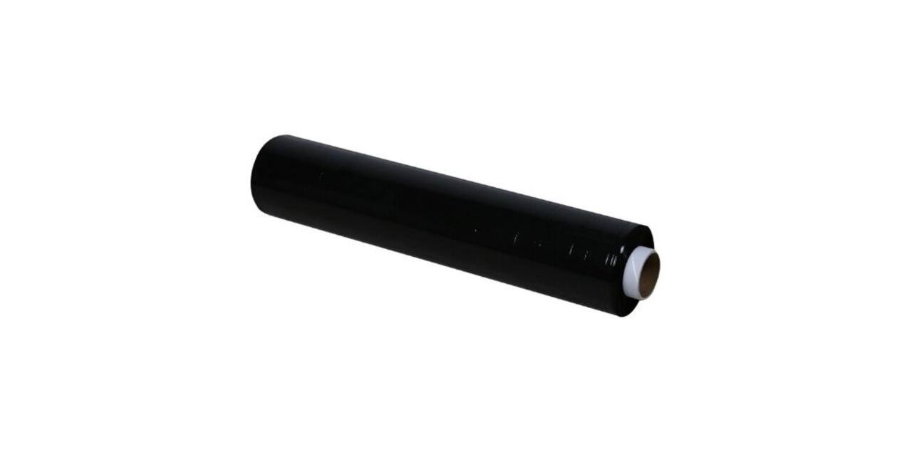 Stretchfolie 50 cm x 300 mtr zwart T20