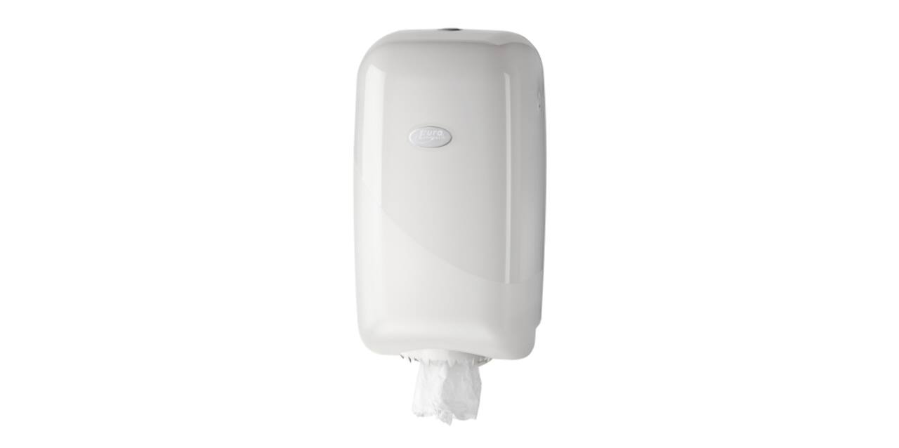 Poetspapier dispenser wit mini