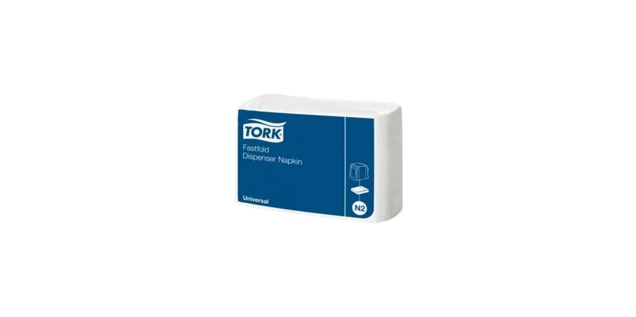 10933 - Dispenserservet papier 30 x 24 cm wit 1-laags fastfold TORK