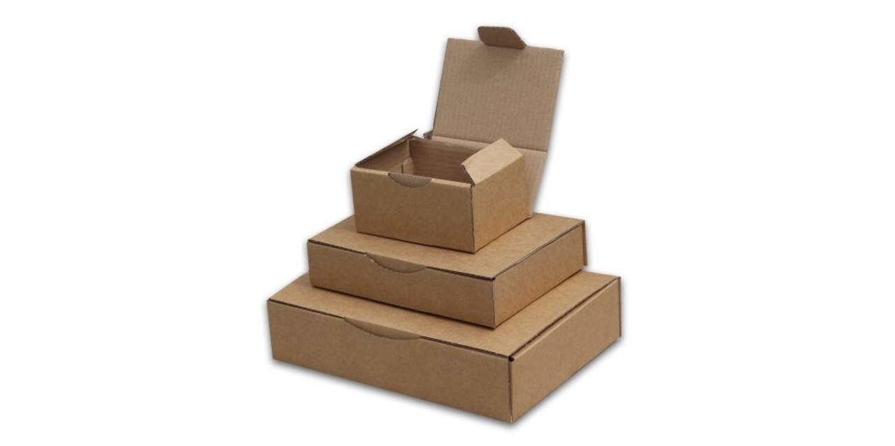 Verzenddoos 200 x 140 x 75 mm bruin